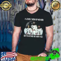 Astronaut A Lovely View Of Heaven But I'D Rather Be With You America Flag Shirt