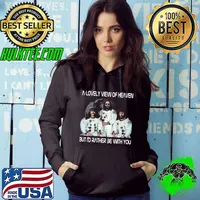 Astronaut A Lovely View Of Heaven But I'D Rather Be With You America Flag Shirt Hoodie