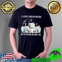 Astronaut A Lovely View Of Heaven But I'D Rather Be With You America Flag Shirt Unisex