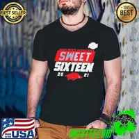 Awesome Arkansas Razorbacks 2021 Ncaa Men’s Basketball Sweet Sixteen Shirt