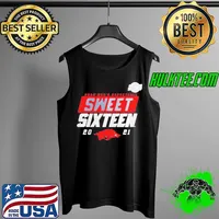 Awesome Arkansas Razorbacks 2021 Ncaa Men’s Basketball Sweet Sixteen Shirt Tank Top