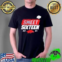 Awesome Arkansas Razorbacks 2021 Ncaa Men’s Basketball Sweet Sixteen Shirt Unisex
