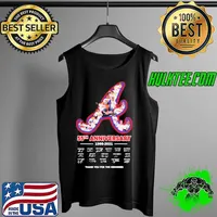Awesome atlanta Braves 55th anniversary 1966 2021 thank you for the memories signatures s Tank Top