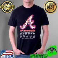 Awesome atlanta Braves 55th anniversary 1966 2021 thank you for the memories signatures s Unisex