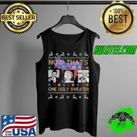 Awesome Barack Obama Hillary Clinton Joe Biden now that’s one Ugly Christmas Tank Top