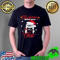 Awesome Christmas begin with christ Unisex