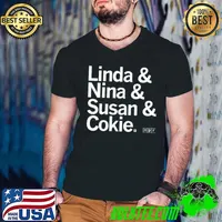 Awesome Linda Nina Susan Cokie Shirt Guys V Neck