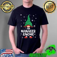Awesome Manager Gnome Matching Family Christmas Pajamas Costume T-Shirt Unisex