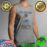 Awesome once Upon A time There Was a Tattooed Girl Who Fought Diabetes Said Fuck A Lot Strong Girl Flower Shirt Tank Top