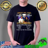 Awesome Reboot 2021 Tour Brooks And Dunn 31st Anniversary 1990 2021 Thank You For The Memories Signatures Shirt Unisex