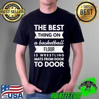Awesome retro Wrestling Costume Funny Wrestler Basketball Floor Joke T-s Unisex