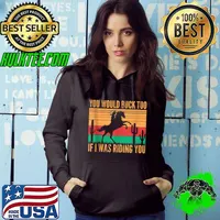 Awesome riding Rodeo Cowgirl Horse Retro Sexy Cowgirls Funny Western vintage T-shirt
