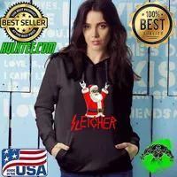Awesome Sleigher Funny Christmas Heavy Metal Music Gifts Men Women T-Shirt
