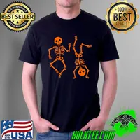 Best Dancing Skeletons Halloween Shirt for Boy Girl Kids Toddler T Shirt Unisex