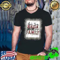 Best Deck The Halls and Not Your Family Funny Merry Christmas T- Guys V Neck
