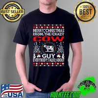 Best Funny Merry Christmas From Cow Ugly Sweater For Mom Quote T-Shirt Unisex