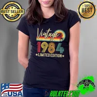 Best limited Edition 1984 38th Birthday Gift Vintage 38 Years Old Premium T-Shirt Ladies Tee