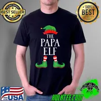 Best papa Elf Matching Group Xmas Funny Family Christmas T-s Unisex
