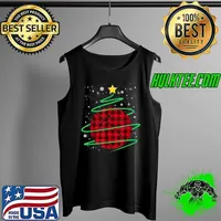 Best Red Plaid Basketball Buffalo Player Sport Pajama Christmas T Shirt Tank Top