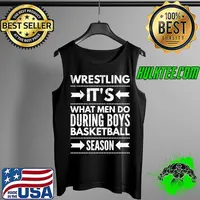 Best retro Wrestling Costume Funny Wrestler Real Men Sport Joke T-s Tank Top