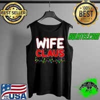 Best santa Xmas Lighting Family Matching Wife Claus Christmas T-s Tank Top