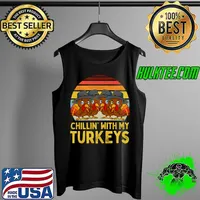 Best thanksgiving Family Turkey Boys Kids Chillin With My Turkeys T-s Tank Top