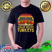Best thanksgiving Family Turkey Boys Kids Chillin With My Turkeys T-s Unisex
