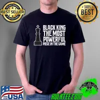 Chess Club Black King Board Vintage Game Lovers Gift T-Shirt Unisex