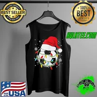 Christmas Soccer Funny Christmas Lights Xmas Gifts Boy Girl T-s Tank Top