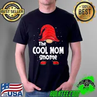 Cool Mom Gnome Funny Christmas Matching Family Pajama T-Shirt Unisex
