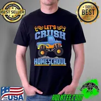 First Day Of School Crush Homeschool Monster Truck Boys T-Shirt Unisex