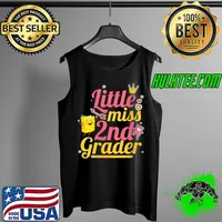 First Day Of School Little Miss 2nd Grader Girls T-Shirt Tank Top