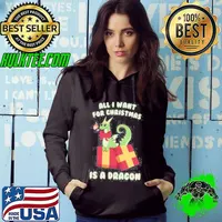Funny All I Want For Christmas Is A Dragon Shirt