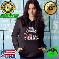 Funny Funny Christmas Road Santa Elf Friends Family Kids Xmas PJS T Shirt Hoodie