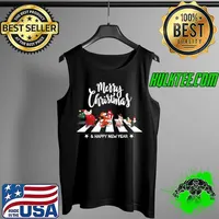 Funny Funny Christmas Road Santa Elf Friends Family Kids Xmas PJS T Shirt Tank Top