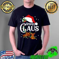 Funny Grampy Claus Shirt, Family Matching Grampy Claus Pajama T Shirt Unisex