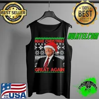 Funny Make Christmas Great Again Santa Trump family Ugly Sweater Unisex T-Shirt Tank Top