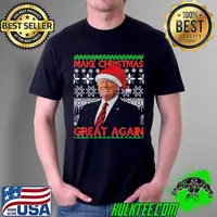 Funny Make Christmas Great Again Santa Trump family Ugly Sweater Unisex T-Shirt Unisex