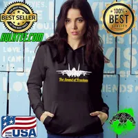 Funny Patriotic F-14 Tomcat Fighter Jet Noise Sound of Freedom T-Shirt