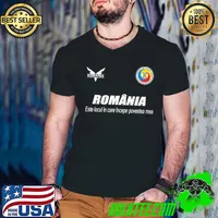 Funny Romania este locul in care incepe povestea mea where my story logo shirt