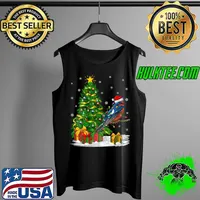 Funny swallow Bird Lover Family Matching Santa Swallow Christmas T-Shirt Tank Top