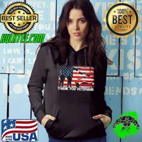 Funny thank You Veterans Army American Flag Patriotic Veteran Day T-s Hoodie