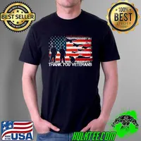 Funny thank You Veterans Army American Flag Patriotic Veteran Day T-s Unisex