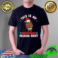 Funny This Is My Christmas Pajama Shirt Funny Xmas football fans T- Unisex