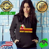 Funny Vintage Christmas Santa Claus Gifts Boys Kids Xmas T-shirt
