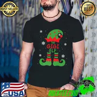 Gigi ELF Family Matching Group Christmas Outfits Pictures Premium T-Shirt Guys V Neck