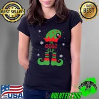 Gigi ELF Family Matching Group Christmas Outfits Pictures Premium T-Shirt Ladies Tee