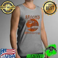 Halloween Dog Sled Are For Amateurs Funny Brooms T-Shirt Tank Top