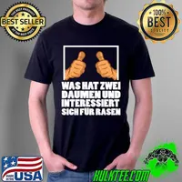 Hat zwei Daumen & Interessiert sich für Rasen als Gärtner Shirt Unisex