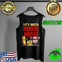 Let's Watch Horror Movies Hotdog Burger Lover T-s Tank Top
